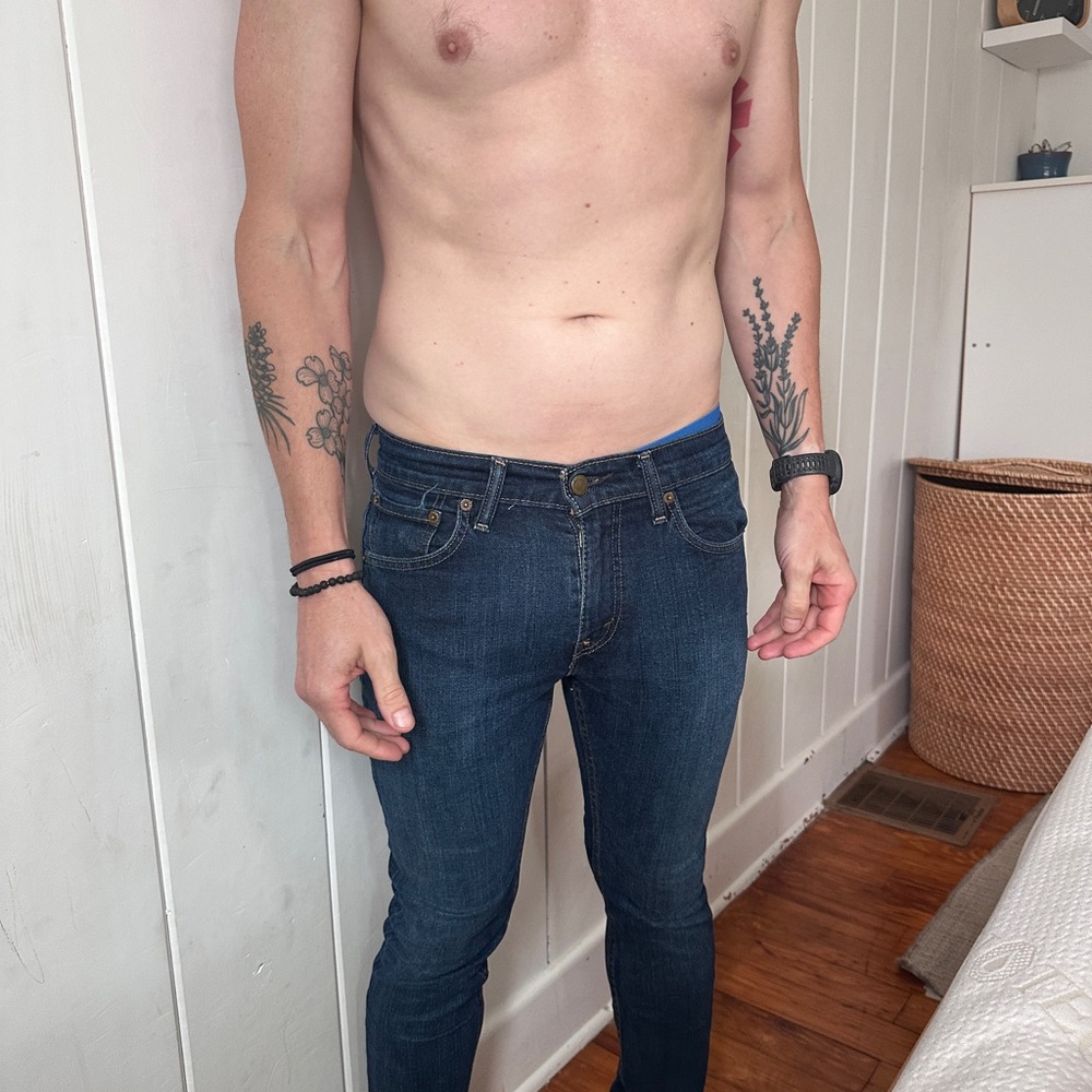 Levi's Men's Deep Blue Skinny Jeans